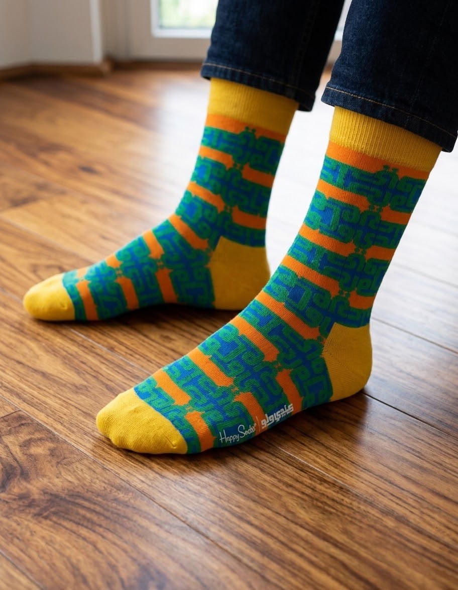 Happy Socks Hassan Hajjaj Andy Stripe, Socken Größe 36-40 – Bild 1
