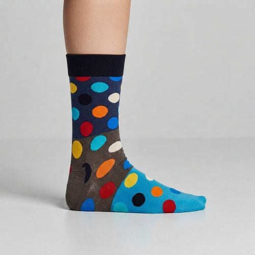 Happy Socks Big Dot Blue Brown, Socken Größe 36-40 – Bild 1