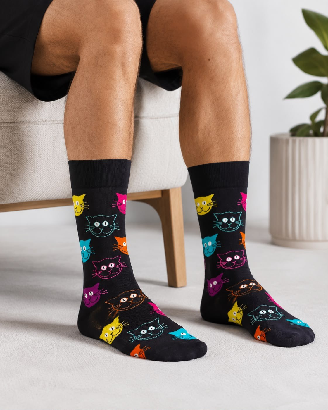 Happy Socks Cat, Socken Größe 41-46 – Bild 1