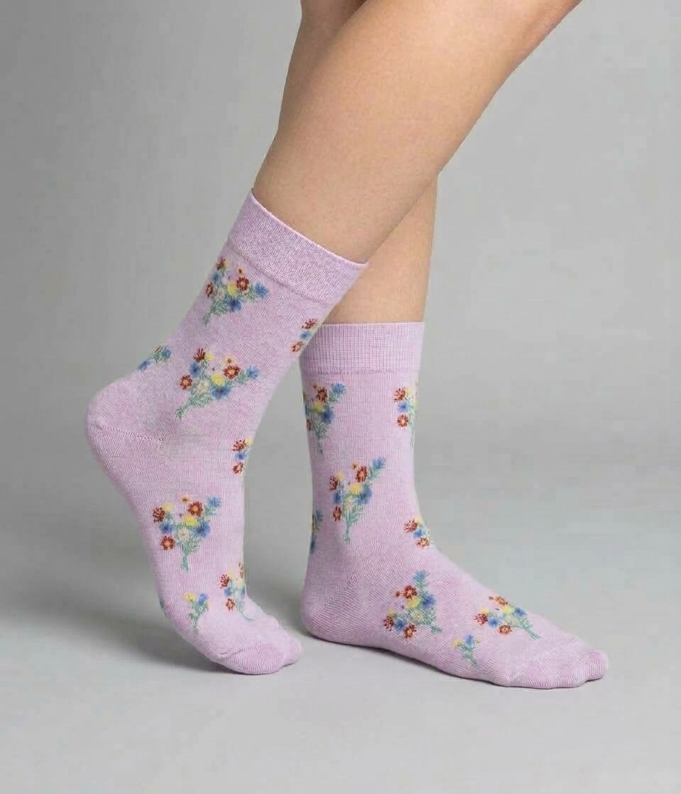 Happy Socks Flower Rosa, Socken Größe 41-46 – Bild 2