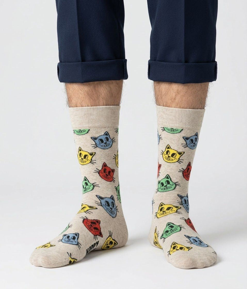 Happy Socks Cat, Socken Größe 41-46 – Bild 1