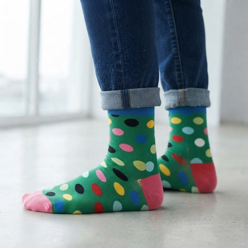Happy Socks Big Dot Black Pink, Socken Größe 36-40 – Bild 1