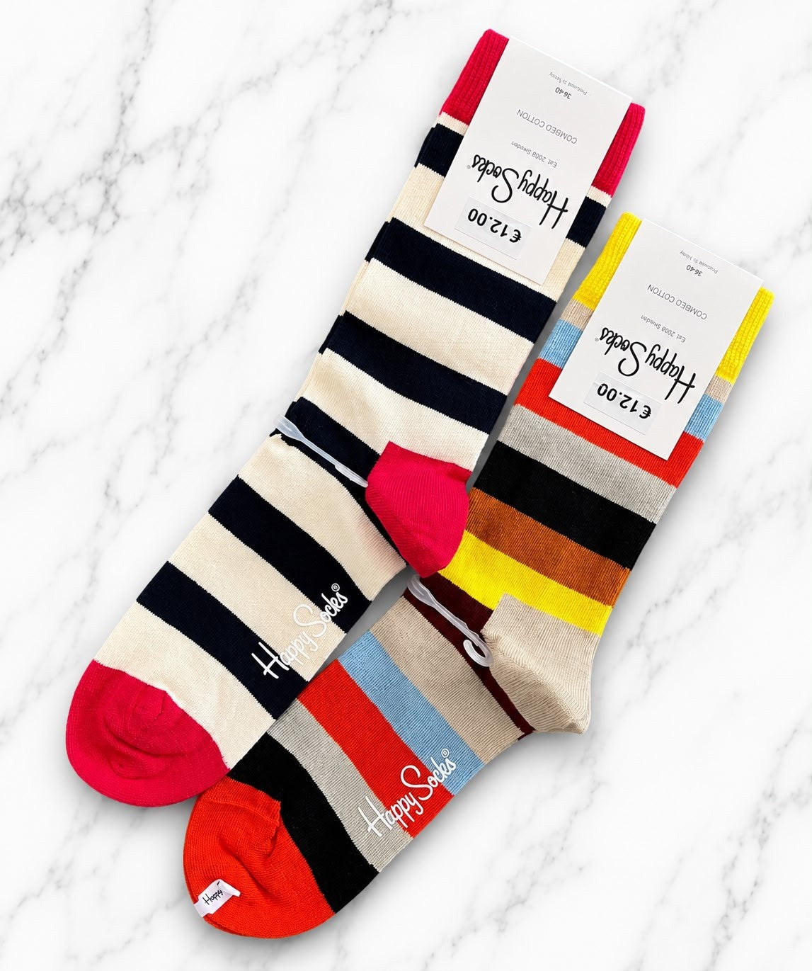 Happy Socks Stripe 2er-Set, Socken Größe 36-40 – Bild 1