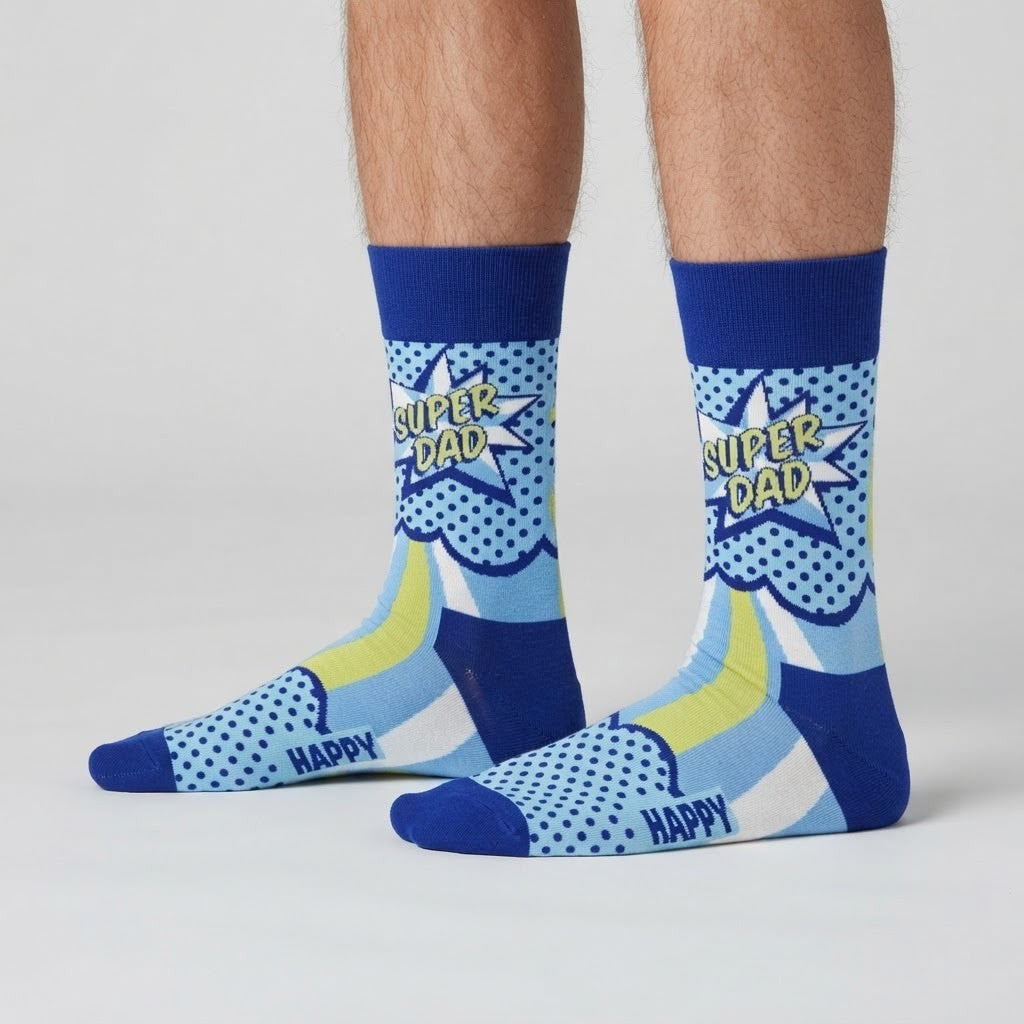 Happy Socks Super Dad, Socken Größe 41-46 – Bild 1