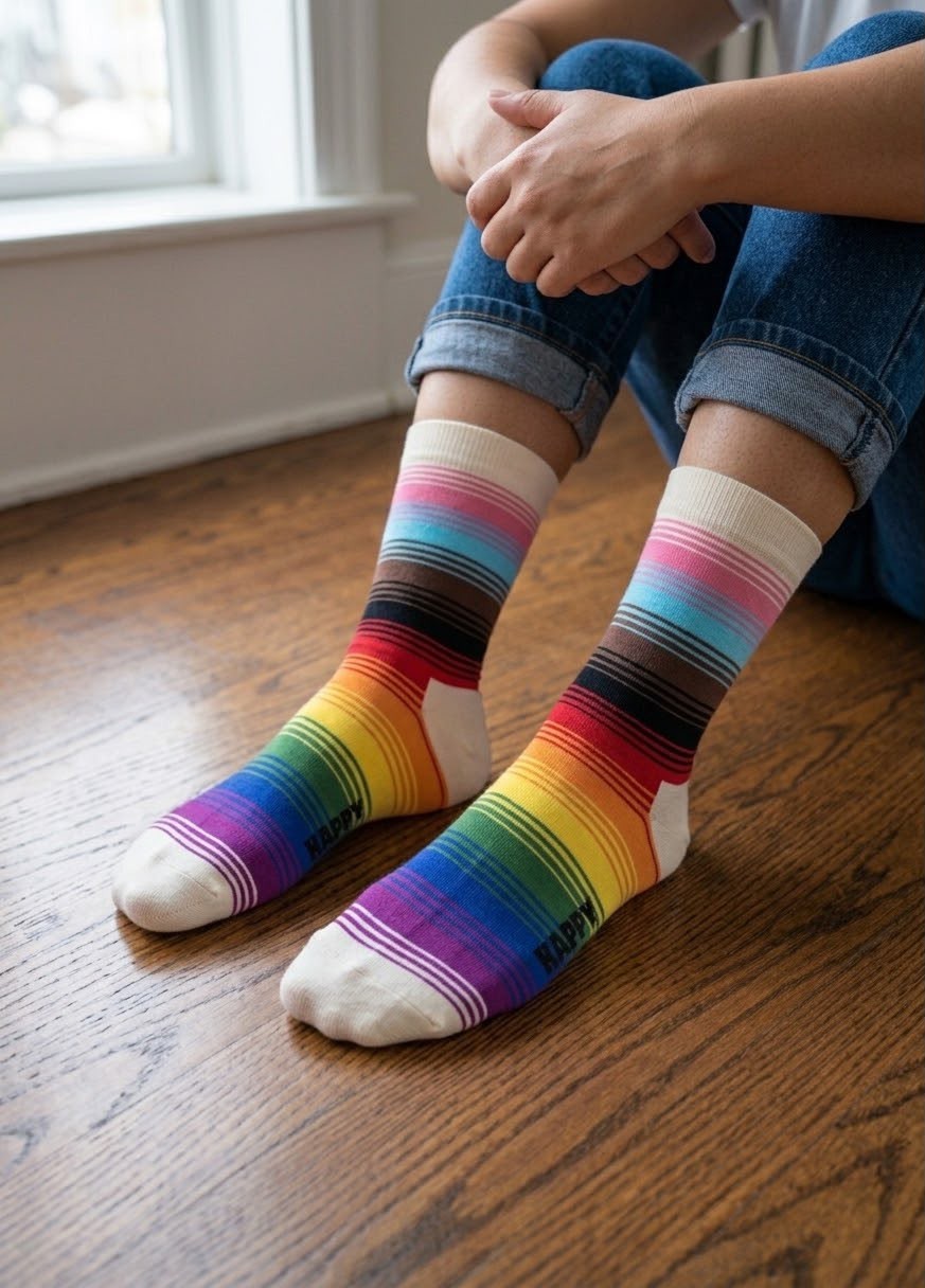 Happy Socks Rainbow Pride Stripe, Socken Größe 36-40 – Bild 2