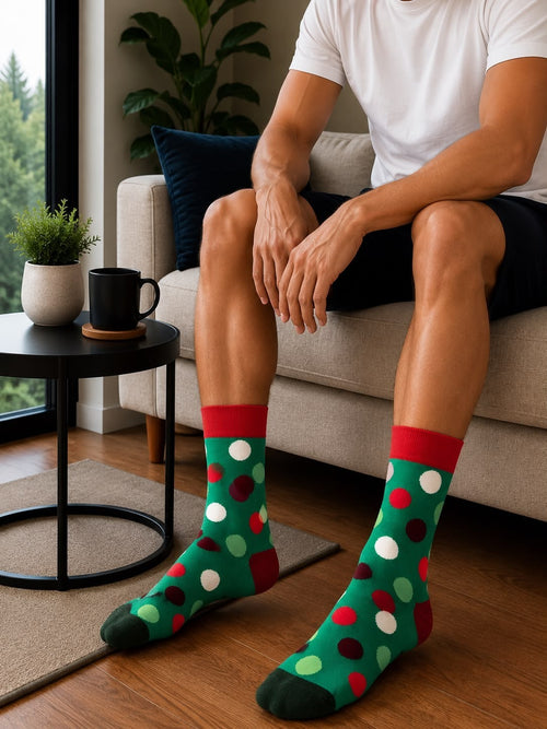 Happy Socks Big Dot Green, Socken Größe 41-46 – Bild 1