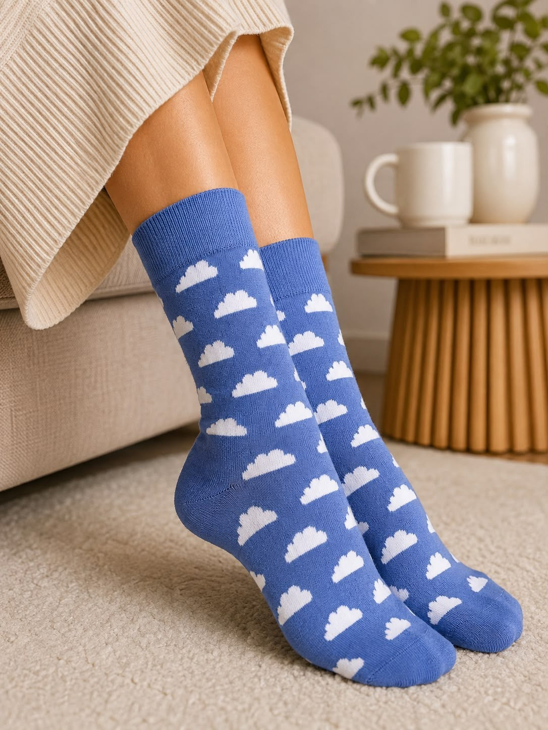 Happy Socks Cloudy Blau, Socken Größe 41-46 – Bild 2