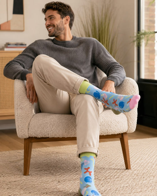 Happy Socks Balloons Light Blue, Socken Größe 36-40 – Bild 2